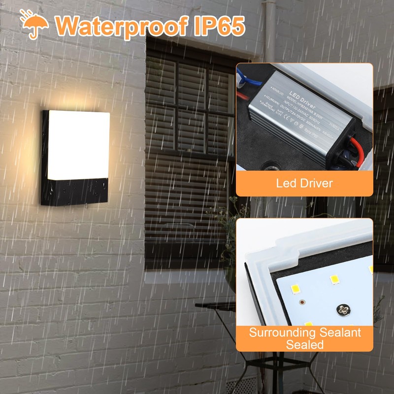 Lightsjoy 18W Outdoor Light Dimmable IP65 Waterproof Outdoor Lamp with