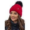 VIVISENCE 7014 Women's Bobble Hat Winter Warm Thick Patterned Made