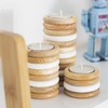 100 PCS Wood Rings for Crafts 2.4 Inch Natural Unfinished