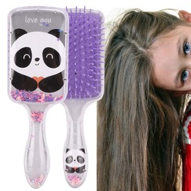Air Cushion Combs For Kids Children's Hair Brush Hair Comb for Scalp Massage Anti-static No Hair Tangle Hair Comb for Frizzy Damaged Hair Cartoon Soft Hair Brush for Women Kids(Purpel)