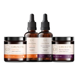 Collagenic 4 Pack Skincare Día y Noche, Frasco con 4 Piezas