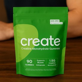 Creatine Monohydrate Gummies – 1.5 g per Gummy | Boost Strength, Focus & Endurance | Vegan, Gluten-Free, Non-GMO, Anti-Melting, 90 ct Watermelon