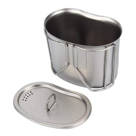 IHONYI Field Bottle Cup Portable Camping Water Bottle Stainless Steel Outdoor Field Bottle Water Bottle Canteen Military Survival Water Bottle with Lid for Sports Hiking Camping Travel