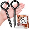 2PCS 6 Inch Heavy Duty Screw Eyes Hooks, Screw in