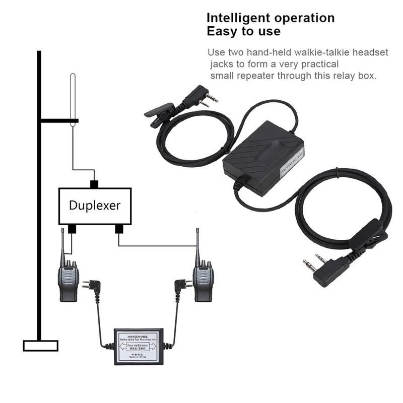 K head Walkie Talkie Two way Relay Box Two Way