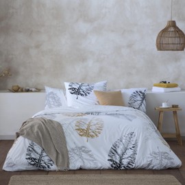 ETHERE Kari, Duvet Cover 80 cm, Duvet Cover 140 x 200 cm, 100% Cotton, 200 Thread Count, Extra Soft, with Concealed Buttons