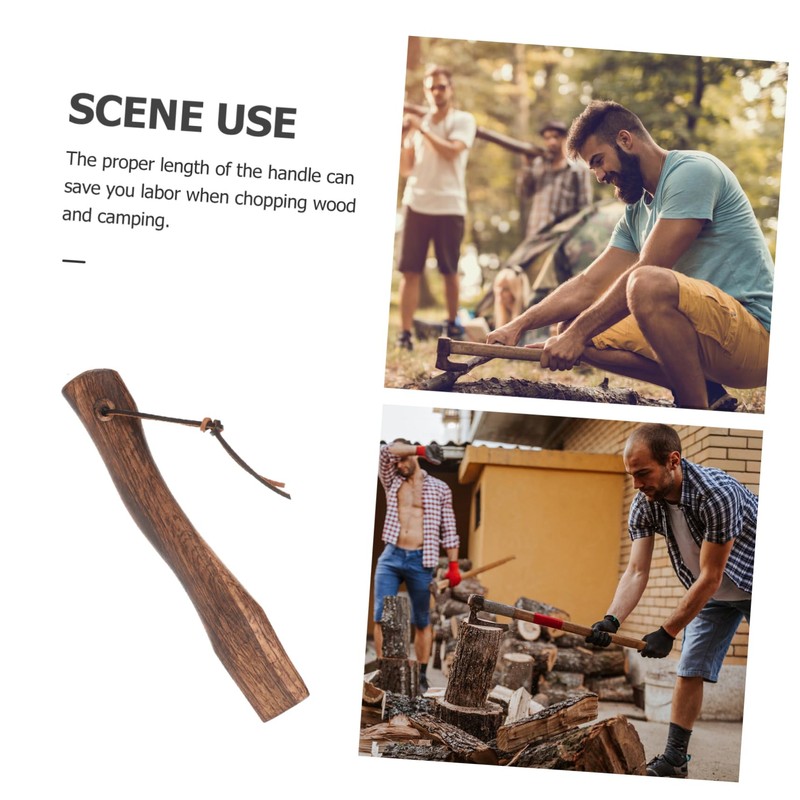 SUPVOX Wooden Hatchet Handle Replacement Sturdy Practical Axe Handle Smooth