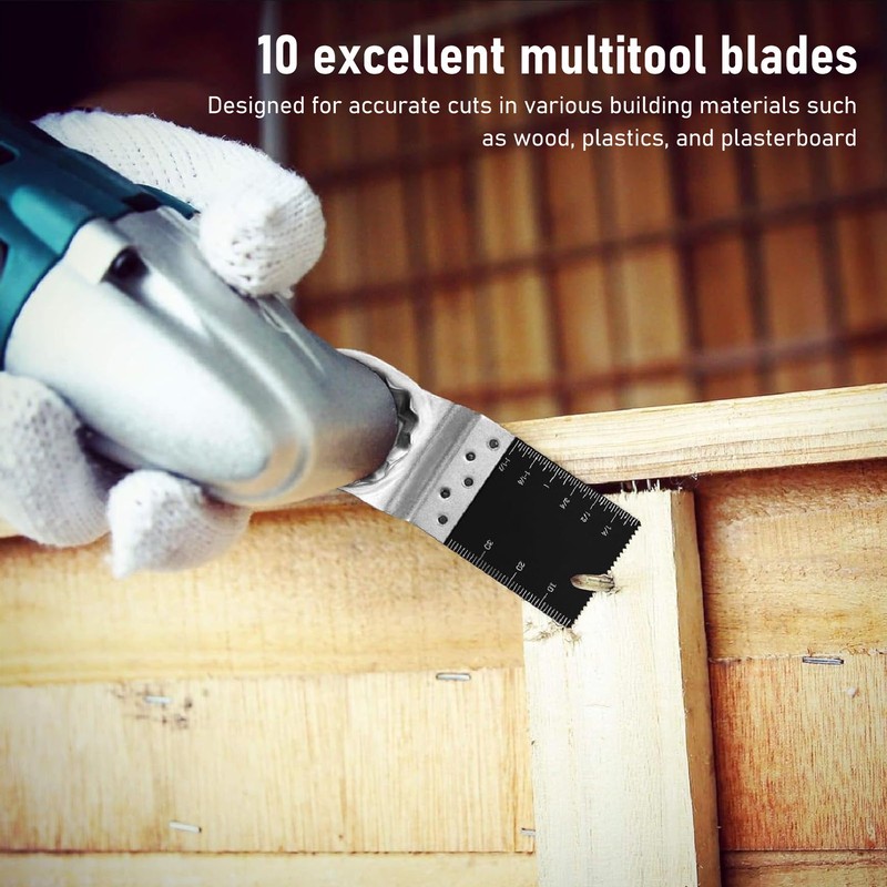 10Pcs Oscillating Saw Blades Carbide HSS Metal Quick Release for