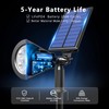JEJOT 6 Pack Solar Lights Outdoor Waterproof,Warm White Light,2 Lighting
