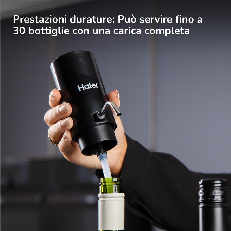 Haier Electric Wine Aerator & Dispenser, 2 in 1, Enhanced