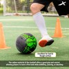 Vector X Street Soccer Football (Green,Black/Size-5) | Material- Moulded rubber