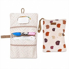 HAMUR Organizador de pañales para bebé, apto para viajar, compacto y plegable, bolsa para carriola de bebé esencial para recién nacidos, imprescindibl
