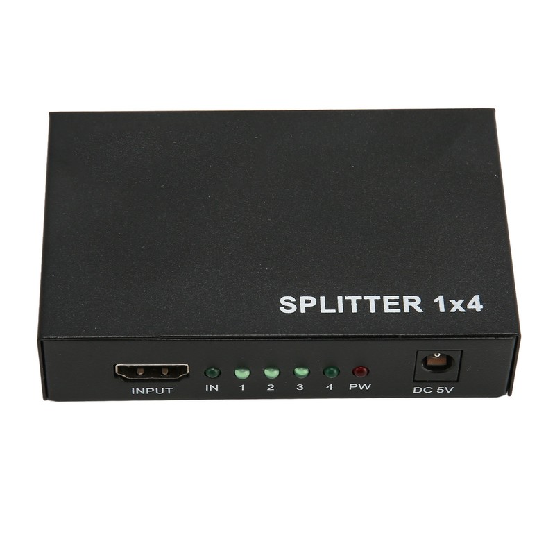 1x4 HD Multimedia Interface Splitter 1 in 4 Out 3D