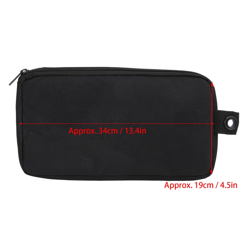 10in Black Surfboard Surfing Fin Storage Bag Durable Canvas Handbag