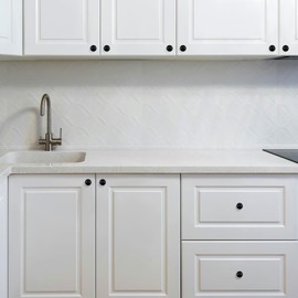 Kalolary 30 Pack Black Cabinet Knobs Round Drawer Dresser Door Knob Pull Handle Knobs for Dresser Drawers Wardrobe Drawer Cabinet Home Kitchen Hardware