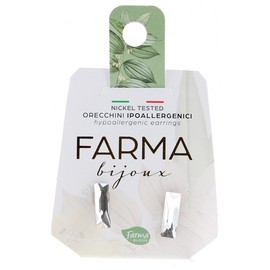 Farma Bijoux Pharma Bijoux Hypoallergenic Earrings Baguette Crystal 12 mm