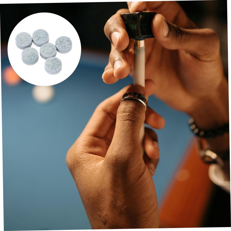 OHPHCALL Pool Table Accessories Cue Tips Small Round Billiard Tips