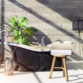 Linteum Textile Cotton Blended Hospital Patient Bath Blanket, Bed Bath Sheet, Twin Blanket Lightweight Sheet Blankets 70x90 in, 1.75 lb. Unbleached