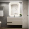 FTOTI LED Bathroom Mirror, 20x28 Inch Frontlit & Backlit Gold