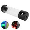 Computer Water Tank Cylindrical Transparent Sideout PC Cooling System 4‑Hole