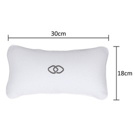 YUET Bath pillow, bath and spa headrest with 2 large suction cups, bath pillow as neck and neck pillow, bathtub, soft and comfortable, anti-mould, odour-resistant, bath headrest for home spa