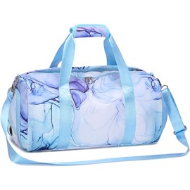 Dance Bag Girls Dance Duffle Bag Sports Gym Bag Travel Bag for Weekender Sleepover Overnight Bag with Shoe Compartment and Wet Pocket