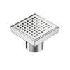 Neodrain 4-Inch Square Shower Drain with Removable Quadrato Pattern Grate,