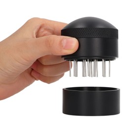 Coffee Needle Distributor, Resistant Stainless Steel Needle Coffee Stirrer with Base Distributor Leveler Tool for Cafes Espresso Needle Stirrer (53MM) Kitchen