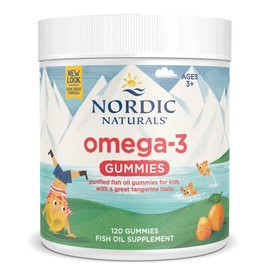 Nordic Naturals  Suplemento Alimenticio Omega3  Nordic Omega3 Gummies  82 mg EPADHA por Gomita  120 Gomitas Sabor Mandarina  NonGMO  Sin Gluten  Sin  