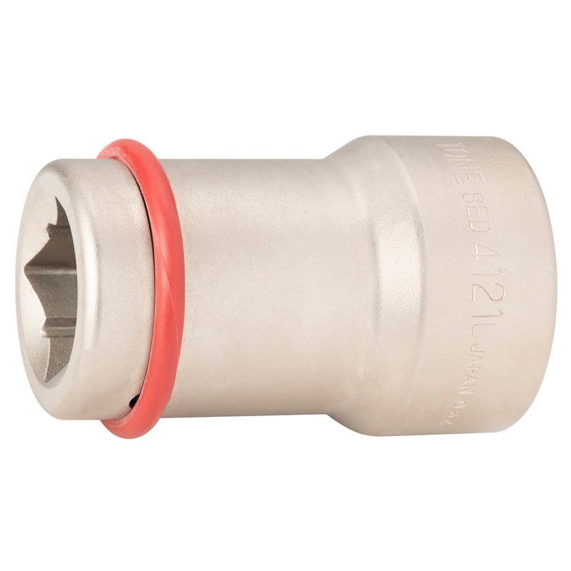 トネ(TONE) 電動タイヤレンチ専用ホイルナットコンビソケット(12角) 8ED-4121L 差込角25.4mm(1") 二面幅41×21mm