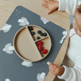 Blooom Placemat for Baby & Kids | Reusable and Eco Friendly | Stain & Liquid Repellant Table Mat, Desk Mat and Table Protector | Dutch Design (Birds, 12" x 17")