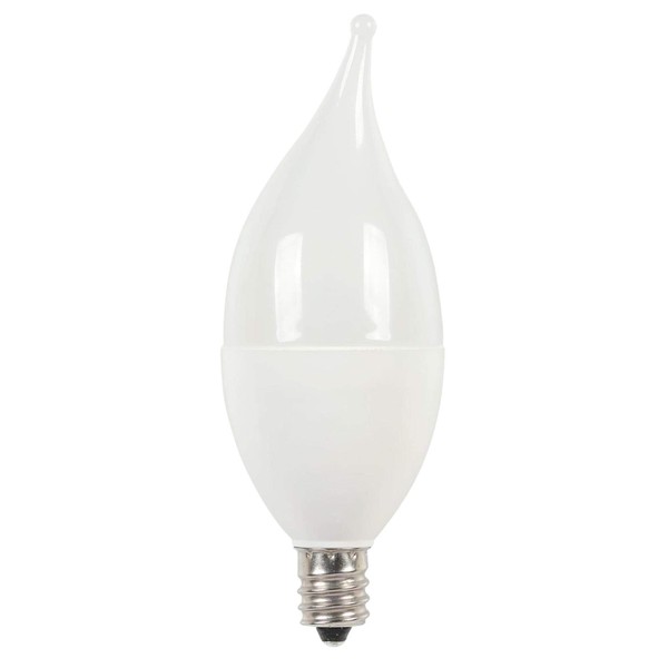 Westinghouse 4512200 4 (40-Watt Equivalent) C11 Soft White Candelabra Base, 2 Pack LED Light Bulb, 2 Count