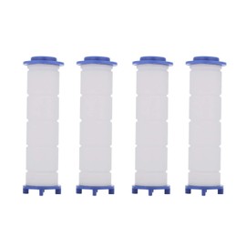 Set of 4 Filters for Water Purifier Shower Head Filter Deodorizing Antibacterial Water Purification Water Saving Residue Removal Water Filter Filtering Easy Replacement