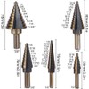 Broca Escalonada HSS Conica Acero Rapido Taladro Metal Madera Doble