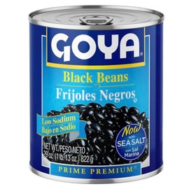 Goya Black Beans Low Sodium, 29 oz, 2-Pack