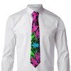 LXWGH Glow In Dark Splatter Neon Ties For Men Fashion