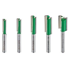 Trend CraftPro Router Bit Cutter Set for the Trend Mortise & Tenon Jig, 1/4 Inch Shank, 5 Pieces, SET/MT1X1/4TC