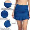 Hilor Women's Skirted Bikini Bottom High Waisted Shirred Swim Bottom