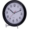 Eurotime 22221 Quartz Wall Clock 25 cm Black, Black
