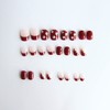 24pcs Nail Tips Nice Nails Small Floral Pearl Nails for