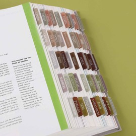 Laminated Bible Tabs, Reposition Large Print Stickers, Easy to Read and Apply Bible Tabs for Women and Man (Earth Tone)