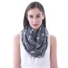 Lina & Lily Women's Loop Scarf Golden Retriever Dog, gray