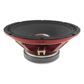 DS18 PRO-X12.4M Loudspeaker - 12" Midrange, Red Steel Basket, 900W Max, 450W RMS, 4 Ohms, 2" Kapton VC - Premium Quality Audio Door Speakers for Car or Truck Stereo Sound System (1 Speaker)