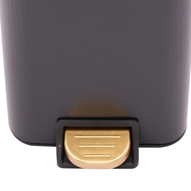12L Bathroom Trash Can Carbon Steel Step On Kitchen Garbage