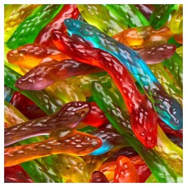 Haribo of America Twin Snakes Gummi Candy Sweet & Sour Flavors 5 Ounce (6-Packs)