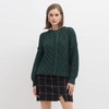 CHICWISH Women's Black Grid Wool-Blend Mini Bud Skirt
