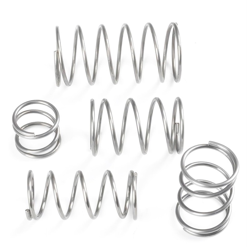 Qrity 10Pcs Coil Extended Compressed Spring, Compressed Springs, Stainless Steel