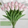 12 Pcs Artificial Light Pink Tulips | Real Touch Latex