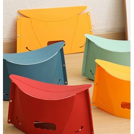 Basket folding chair simple chair portable basket footrest chair ST5353 Yellow 2ea