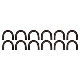 RAParts Set of Twelve (12) 1/2" Thick Weld On Steel D-Rings for Rope Hook Tie Down Straps